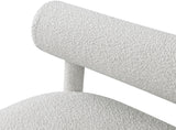 Parlor Contemporary Bench with Solid Wood Frame and Plush Boucle Fabric for Stylish Homes
