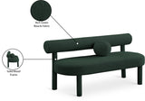 Parlor Contemporary Bench with Solid Wood Frame and Plush Boucle Fabric for Stylish Homes