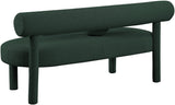 Parlor Contemporary Bench with Solid Wood Frame and Plush Boucle Fabric for Stylish Homes