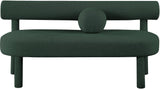 Parlor Contemporary Bench with Solid Wood Frame and Plush Boucle Fabric for Stylish Homes