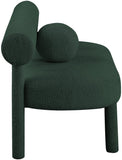 Parlor Contemporary Bench with Solid Wood Frame and Plush Boucle Fabric for Stylish Homes