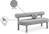 Parlor Contemporary Bench with Solid Wood Frame and Plush Boucle Fabric for Stylish Homes