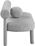 Parlor Contemporary Bench with Solid Wood Frame and Plush Boucle Fabric for Stylish Homes