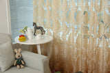 Rome - Sheer Curtain Panel - Light Gold