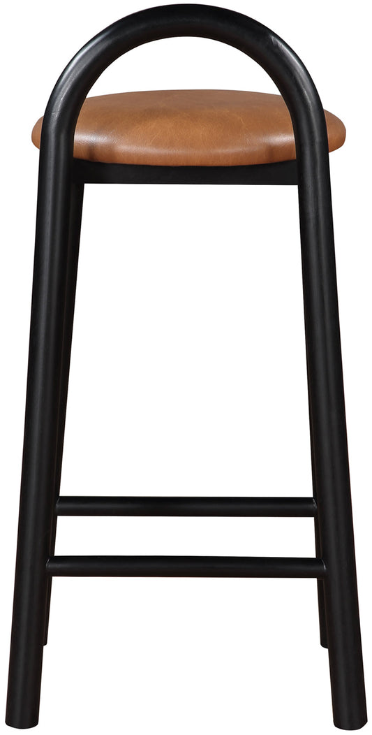 Calvin Counter Stool - Elegant Vegan Leather Seat, Stylish Mid-Century Design for Home Bars & Kitchens