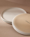 Stoneware Flat Salad/Dinner Plate | Edan 9.4"