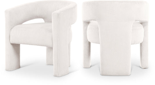 Riz Corduroy Upholstered Accent Chair / Dining Chair