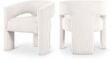 Riz Corduroy Upholstered Accent Chair / Dining Chair