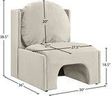Sigma Velvet Upholstered Accent Chair
