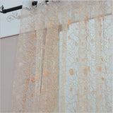 Marseille - Sheer Curtain Panel - Brown & Gold
