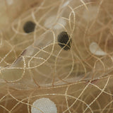 Marseille - Sheer Curtain Panel - Brown & Gold