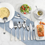 RAIN 47-Piece Flatware Set, Stainless Steel, Matte Finish Handle, 504999