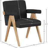 Woodloch Accent Chair: Modern Comfort with Natural Wood Frame for a Stylish Living Room Upgrade