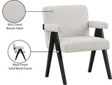 Woodloch Accent Chair - Modern Mid-Century Design with Elegant Boucle Upholstery for Any Space