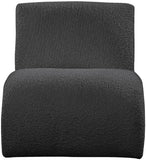Mulberry Contemporary Accent Chair with Curved Design and Rich Boucle Fabric for Modern Living