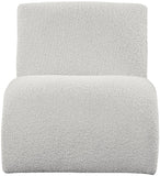 Mulberry Contemporary Accent Chair with Curved Design and Rich Boucle Fabric for Modern Living