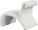 Mulberry Contemporary Accent Chair with Curved Design and Rich Boucle Fabric for Modern Living