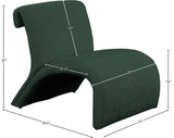 Mulberry Contemporary Accent Chair with Curved Design and Rich Boucle Fabric for Modern Living