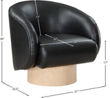 Gibson Vegan Leather Swivel Accent Chair - Luxurious Comfort with Modern Style for Your Home Decor