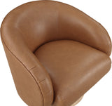 Gibson Vegan Leather Swivel Accent Chair - Luxurious Comfort with Modern Style for Your Home Decor