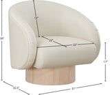 Gibson Vegan Leather Swivel Accent Chair - Luxurious Comfort with Modern Style for Your Home Decor