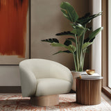 Gibson Vegan Leather Swivel Accent Chair - Luxurious Comfort with Modern Style for Your Home Decor