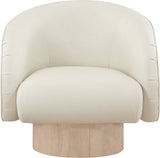 Gibson Vegan Leather Swivel Accent Chair - Luxurious Comfort with Modern Style for Your Home Decor