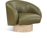 Gibson Vegan Leather Swivel Accent Chair - Luxurious Comfort with Modern Style for Your Home Decor