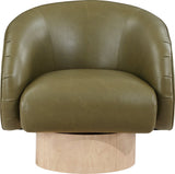 Gibson Vegan Leather Swivel Accent Chair - Luxurious Comfort with Modern Style for Your Home Decor