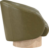 Gibson Vegan Leather Swivel Accent Chair - Luxurious Comfort with Modern Style for Your Home Decor