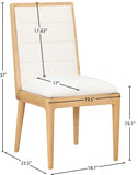 Bristol Dining Chairs - Modern Vegan Leather Design with Channel Tufting for Stylish Dining Rooms