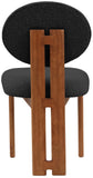 Napa Mid-Century Modern Dining Chair Set - Stylish Boucle Upholstery & Elegant Walnut Frame
