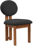 Napa Mid-Century Modern Dining Chair Set - Stylish Boucle Upholstery & Elegant Walnut Frame