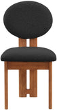 Napa Mid-Century Modern Dining Chair Set - Stylish Boucle Upholstery & Elegant Walnut Frame