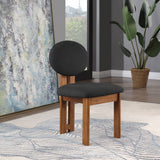 Napa Mid-Century Modern Dining Chair Set - Stylish Boucle Upholstery & Elegant Walnut Frame