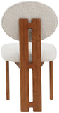 Napa Mid-Century Modern Dining Chair Set - Stylish Boucle Upholstery & Elegant Walnut Frame