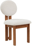Napa Mid-Century Modern Dining Chair Set - Stylish Boucle Upholstery & Elegant Walnut Frame