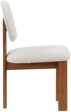 Napa Mid-Century Modern Dining Chair Set - Stylish Boucle Upholstery & Elegant Walnut Frame