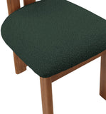 Napa Mid-Century Modern Dining Chair Set - Stylish Boucle Upholstery & Elegant Walnut Frame