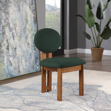 Napa Mid-Century Modern Dining Chair Set - Stylish Boucle Upholstery & Elegant Walnut Frame