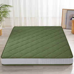 MAXYOYO 6" Extra Thick Floor Futon Mattress, Diamond Quilting, Green