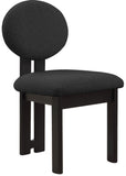 Napa Mid-Century Modern Dining Chair Set - Stylish Boucle Upholstery & Elegant Walnut Frame