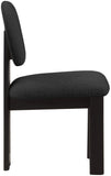 Napa Mid-Century Modern Dining Chair Set - Stylish Boucle Upholstery & Elegant Walnut Frame