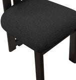 Napa Mid-Century Modern Dining Chair Set - Stylish Boucle Upholstery & Elegant Walnut Frame