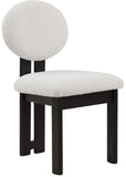 Napa Mid-Century Modern Dining Chair Set - Stylish Boucle Upholstery & Elegant Walnut Frame