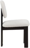 Napa Mid-Century Modern Dining Chair Set - Stylish Boucle Upholstery & Elegant Walnut Frame