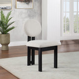 Napa Mid-Century Modern Dining Chair Set - Stylish Boucle Upholstery & Elegant Walnut Frame