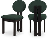 Napa Mid-Century Modern Dining Chair Set - Stylish Boucle Upholstery & Elegant Walnut Frame