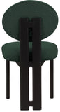 Napa Mid-Century Modern Dining Chair Set - Stylish Boucle Upholstery & Elegant Walnut Frame