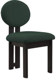 Napa Mid-Century Modern Dining Chair Set - Stylish Boucle Upholstery & Elegant Walnut Frame